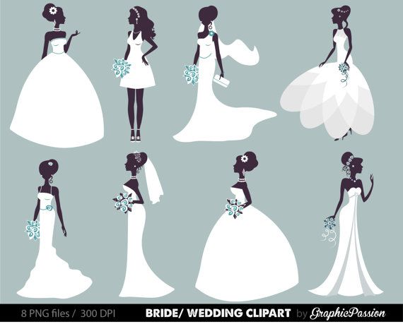 570x459 Bride Clipart Wedding Veil