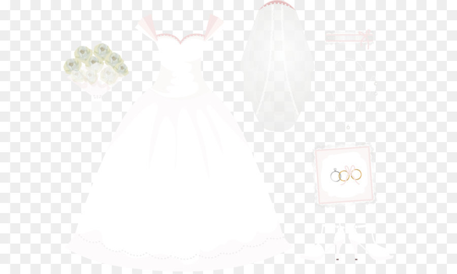 900x540 Download Vector Hand Painted Wedding Veil And Wedding Rings