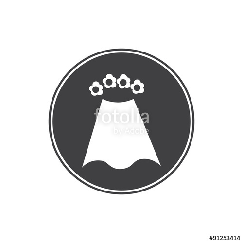 500x500 Wedding Veil Icon Stock Image And Royalty Free Vector Files On