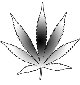 281x300 Drawn Marijuana Leaf Vector