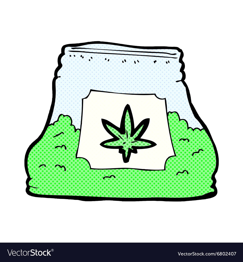 1000x1080 Comic Cartoon Bag Of Weed Vector 6802407 12