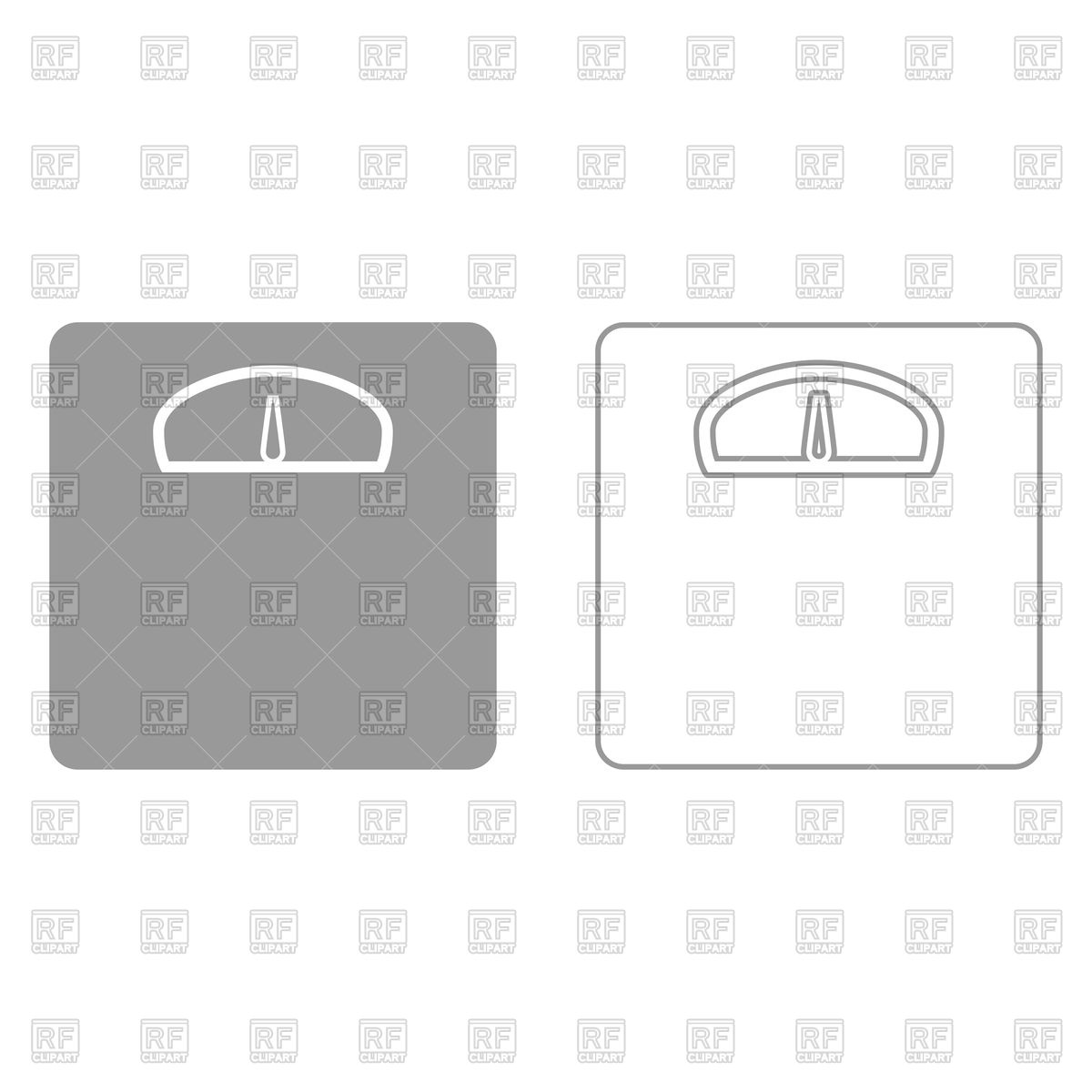 1200x1200 Weight Scale Grey Set Icon Vector Image Vector Artwork Of Icons