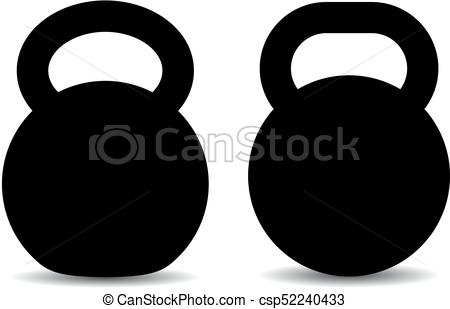 450x309 Kettlebells Weight Vector Icons Set.
