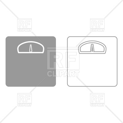 400x400 Weight Scale Grey Set Icon Vector Image Vector Artwork Of Icons