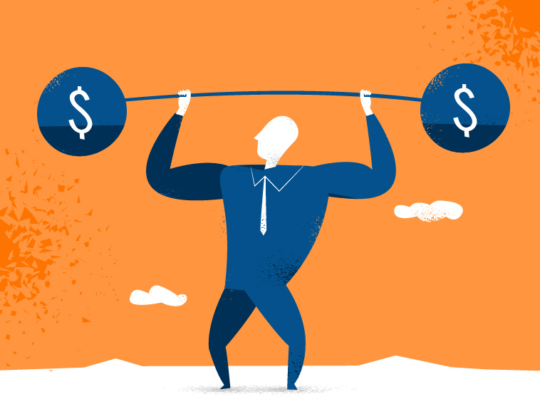 758x588 Business Weight Vector Art Series