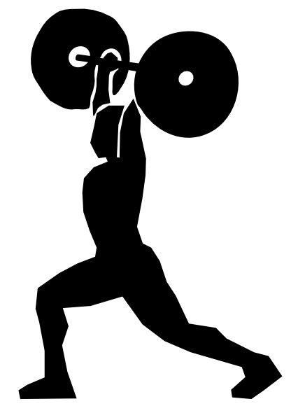 426x600 Weight Lifting Clip Art Free Vector 4vector