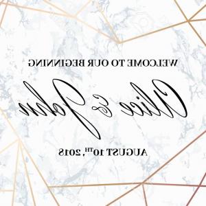 300x300 Photostock Vector Wedding Welcome Sign Poster Template Geometric