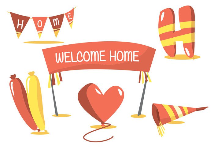 700x490 Welcome Home Vector Set Free Vectors Ui Download