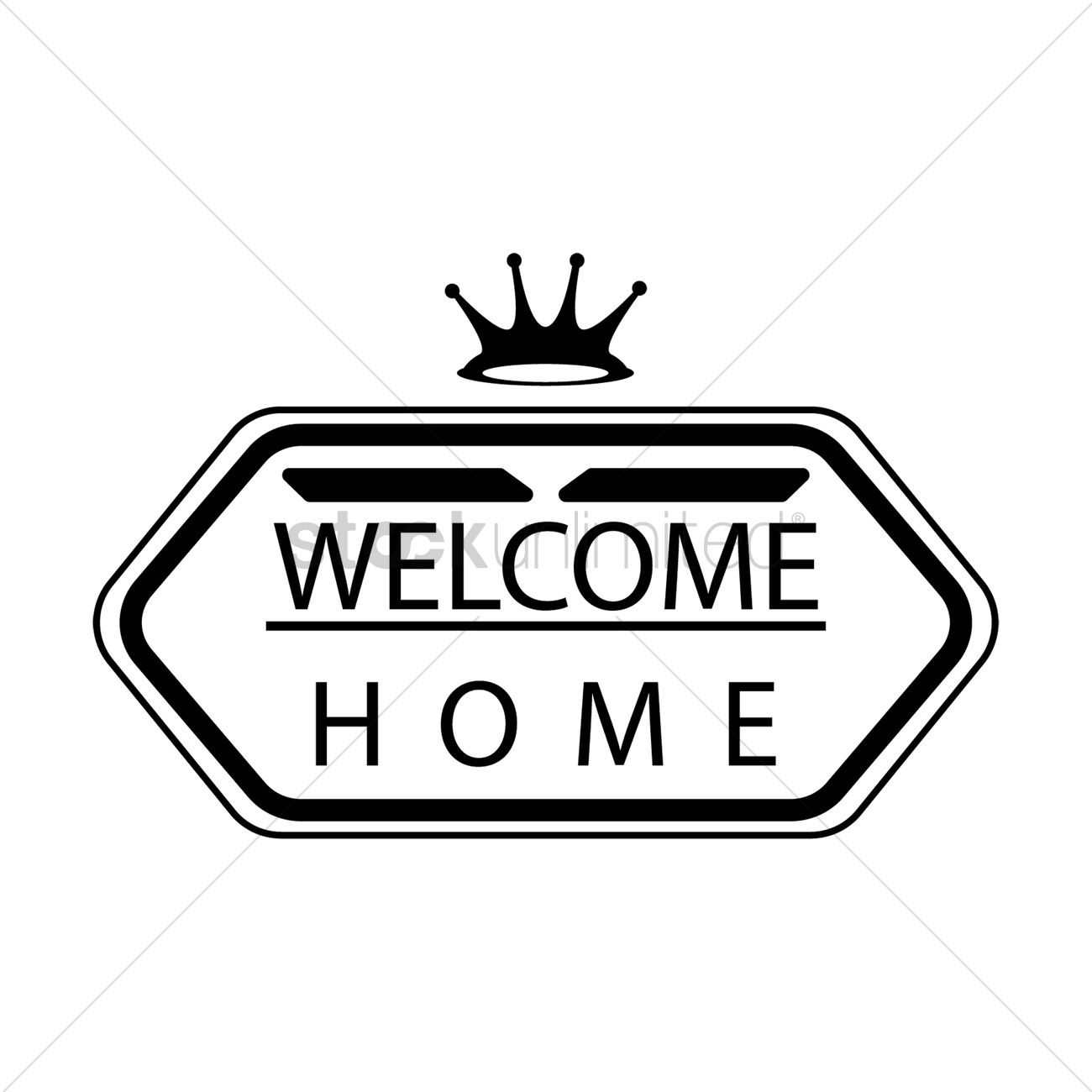 1300x1300 Welcome Home Vector Image