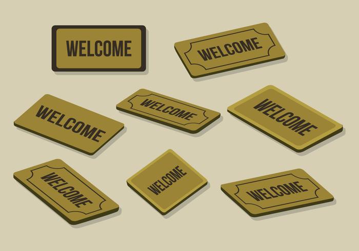 700x490 Free Welcome Mat Vector
