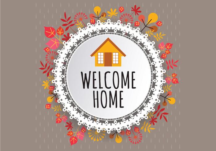 700x490 Welcome Home Fall Sign Vector