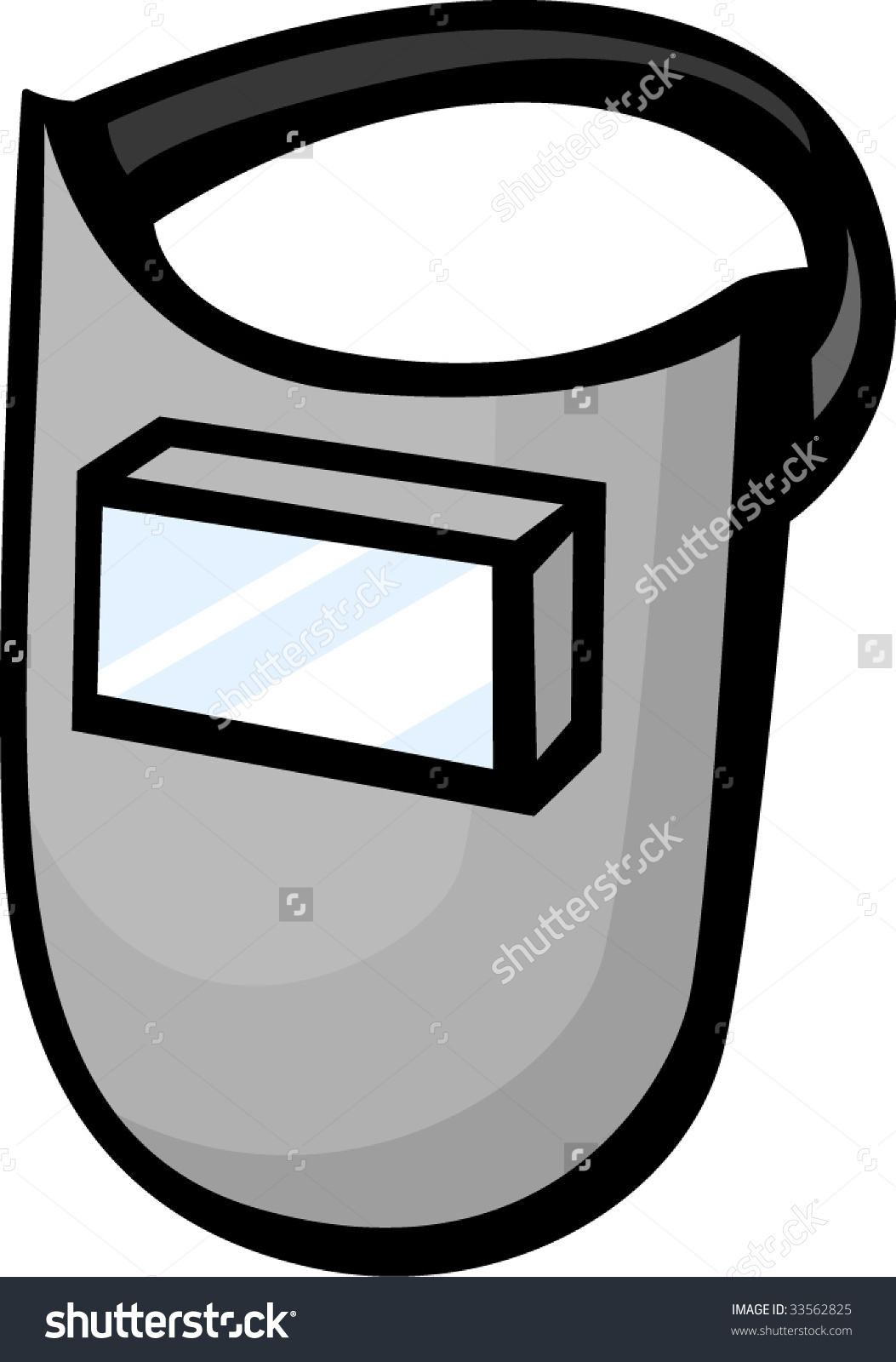 1053x1600 Welding Helmet Vector Clipart