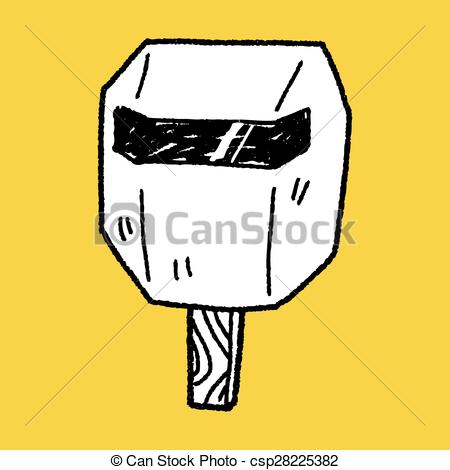 450x470 Welding Mask Doodle Vector