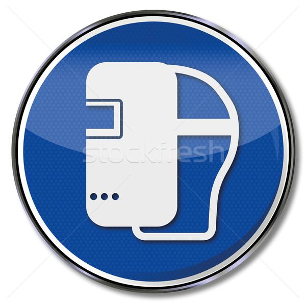 600x596 Mandatory Sign Use Welding Mask Vector Illustration Udo Schotten