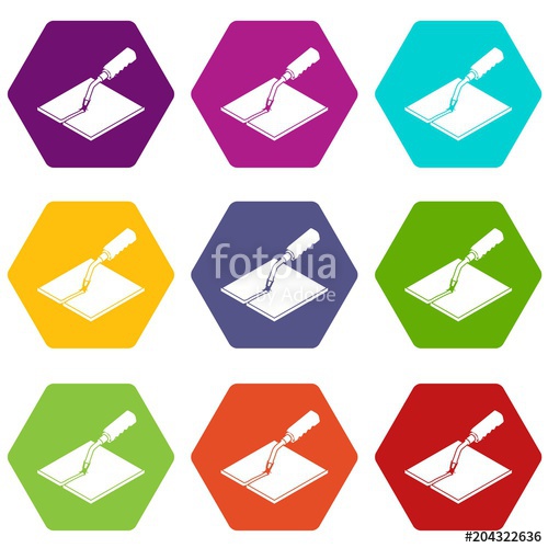 500x500 Welding Torch Icons Set 9 Vector Stock Image And Royalty Free