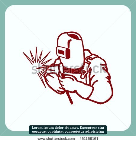 450x470 Free Welding Silhouette Clipart