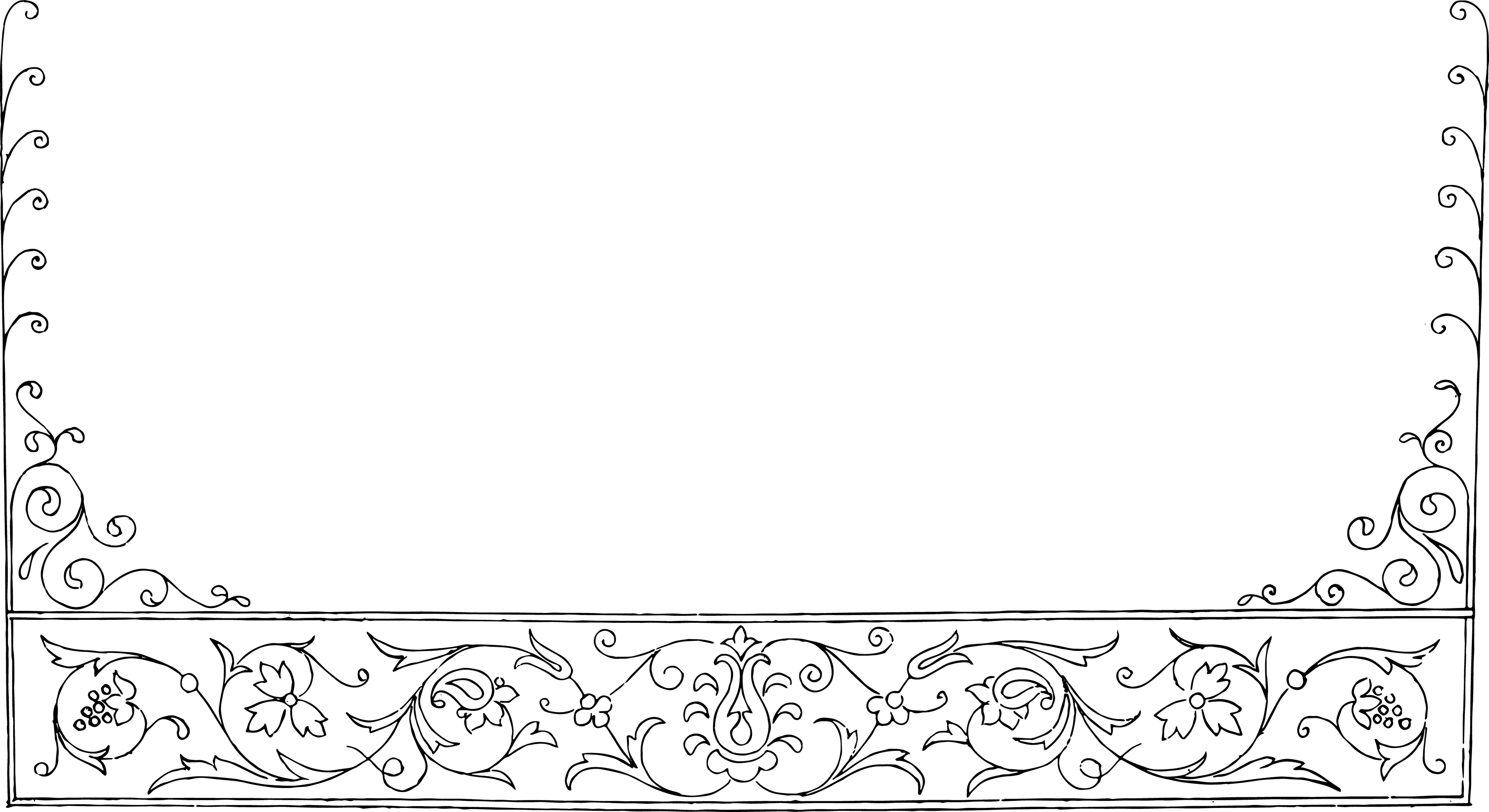 3600x1965 Free Vector Borders Clipart