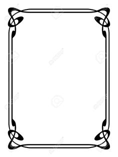 236x314 Fancy Corner Designs Western Border Clip Art