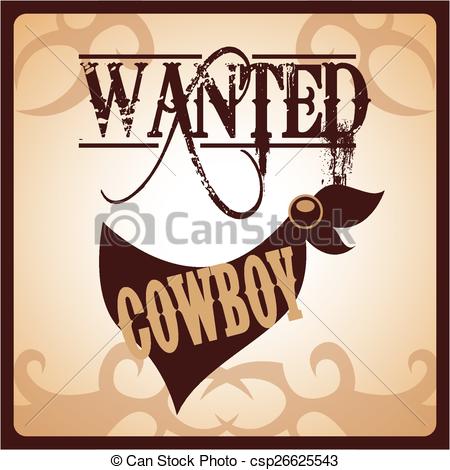 450x470 Western Banner Design, Vector Illustration Eps10 Graphic .