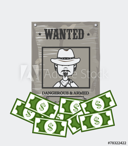 438x500 Western Design, Vector Illustration.