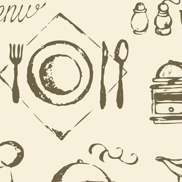 600x600 Western Utensils Vector Free Vector 4vector