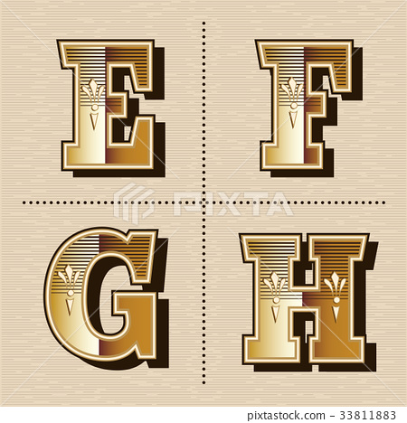 450x468 Western Alphabet Letters Font Design Vector
