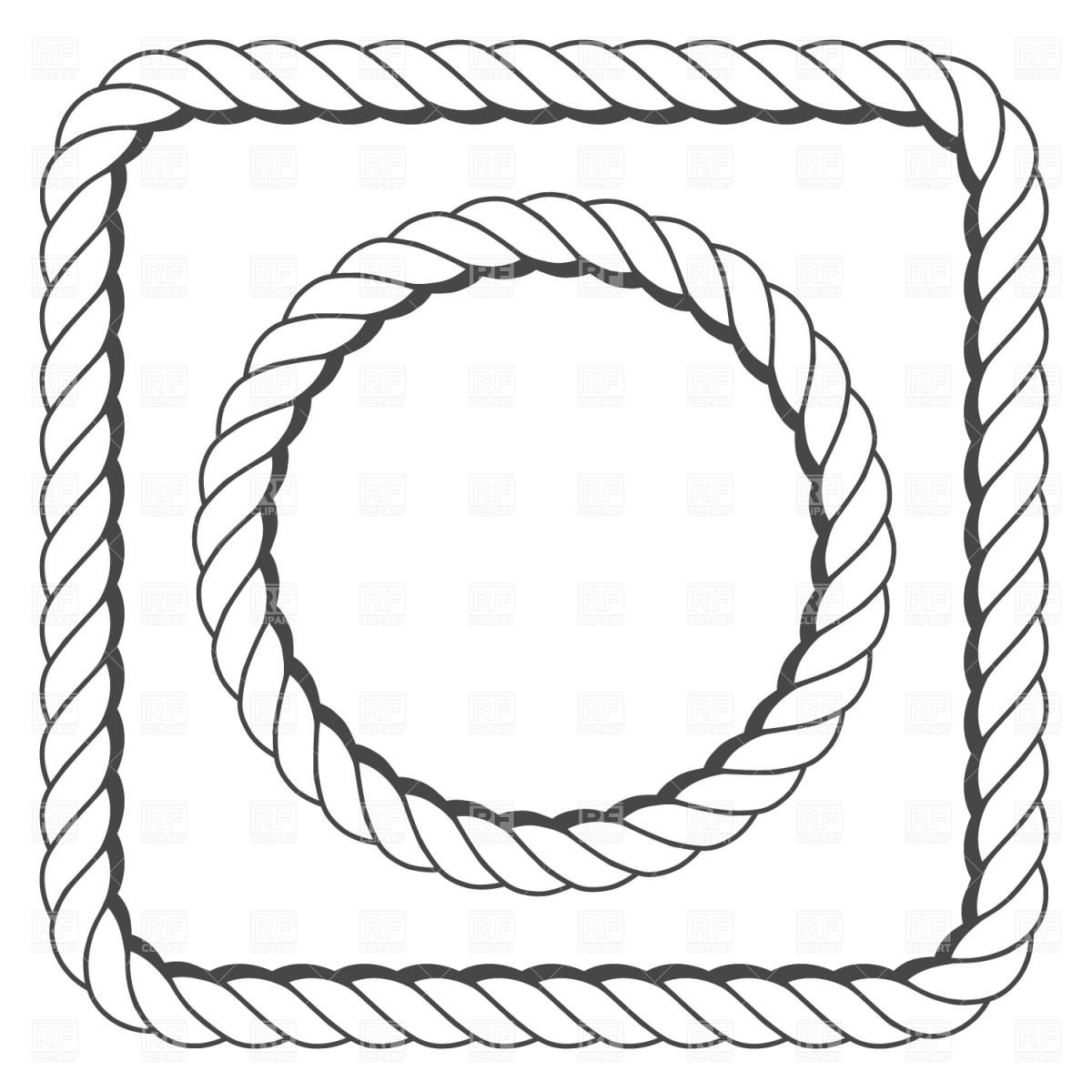 1200x1200 Rope Frame Vector Image Vector Artwork Of Borders And Frames