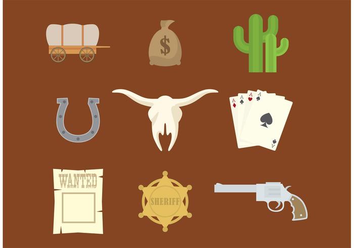 700x490 Western Vector Icons