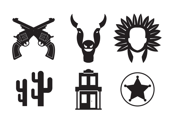 700x490 Wild West Vector Icons 129631