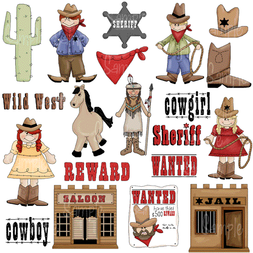 500x500 Wild West Clipart Background