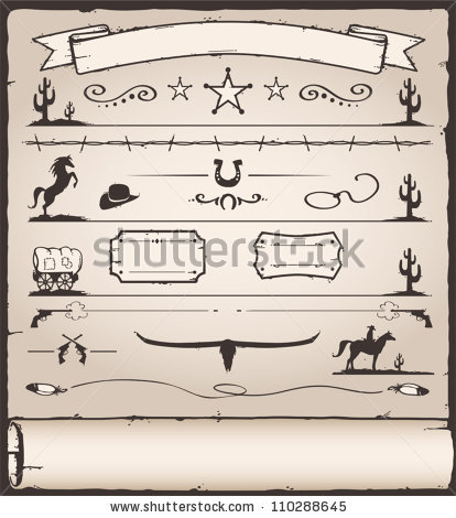 414x470 Wild West Graphics Group With Items
