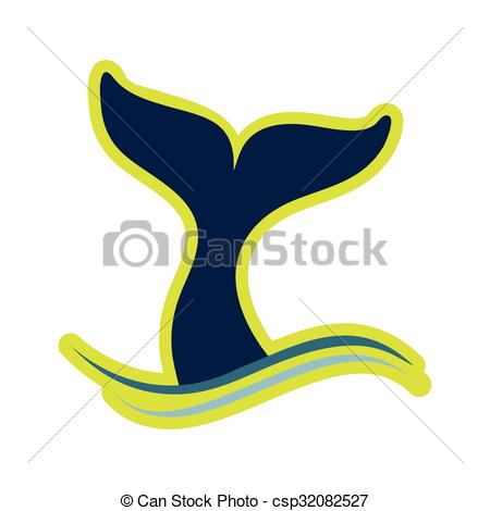 450x470 Flat Icon On White Background Whale Tail .
