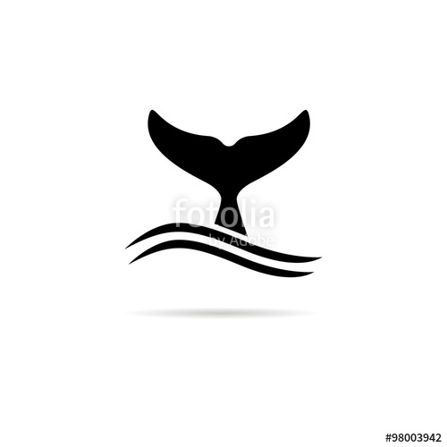 500x500 Whale Tail Icon. Stock Image And Royalty Free Vector Files On