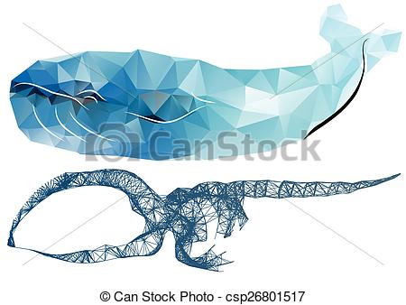 450x338 Whale Skeleton. Abstract Silhouettes Of Whale And Scheleton.