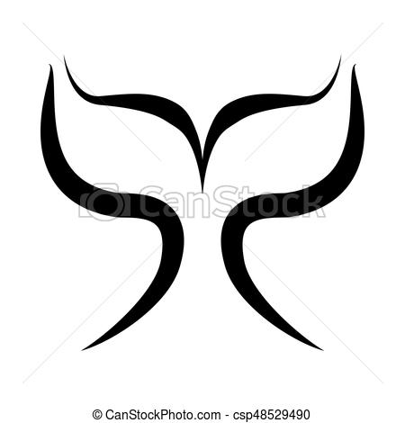450x470 Whale Tail Vector.