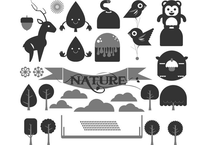 700x490 Happy Forest Vector Pack