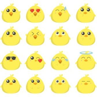336x336 Free Whatsapp Vector Chicken Baby Emotions Emoji Httpwww