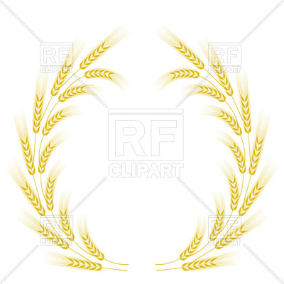 400x400 Frame With Yellow Wheat Vector Image Vector Artwork Of Borders