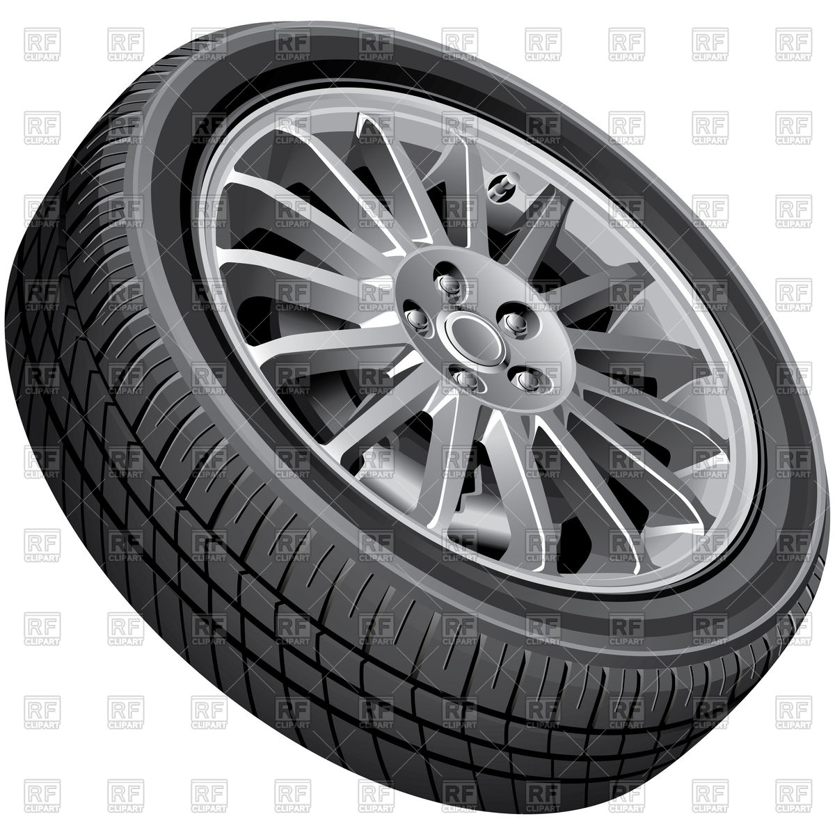 1200x1200 Car Wheel Vector Image Vector Artwork Of Objects Vectorroom