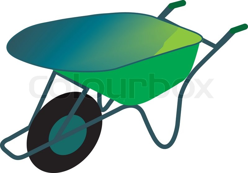 800x557 Wheel Barrow Wheelbarrow Stock Vector Colourbox