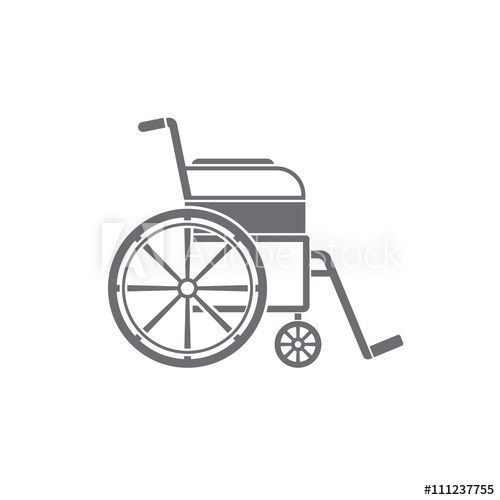 500x500 Wheelchair Icon Vector