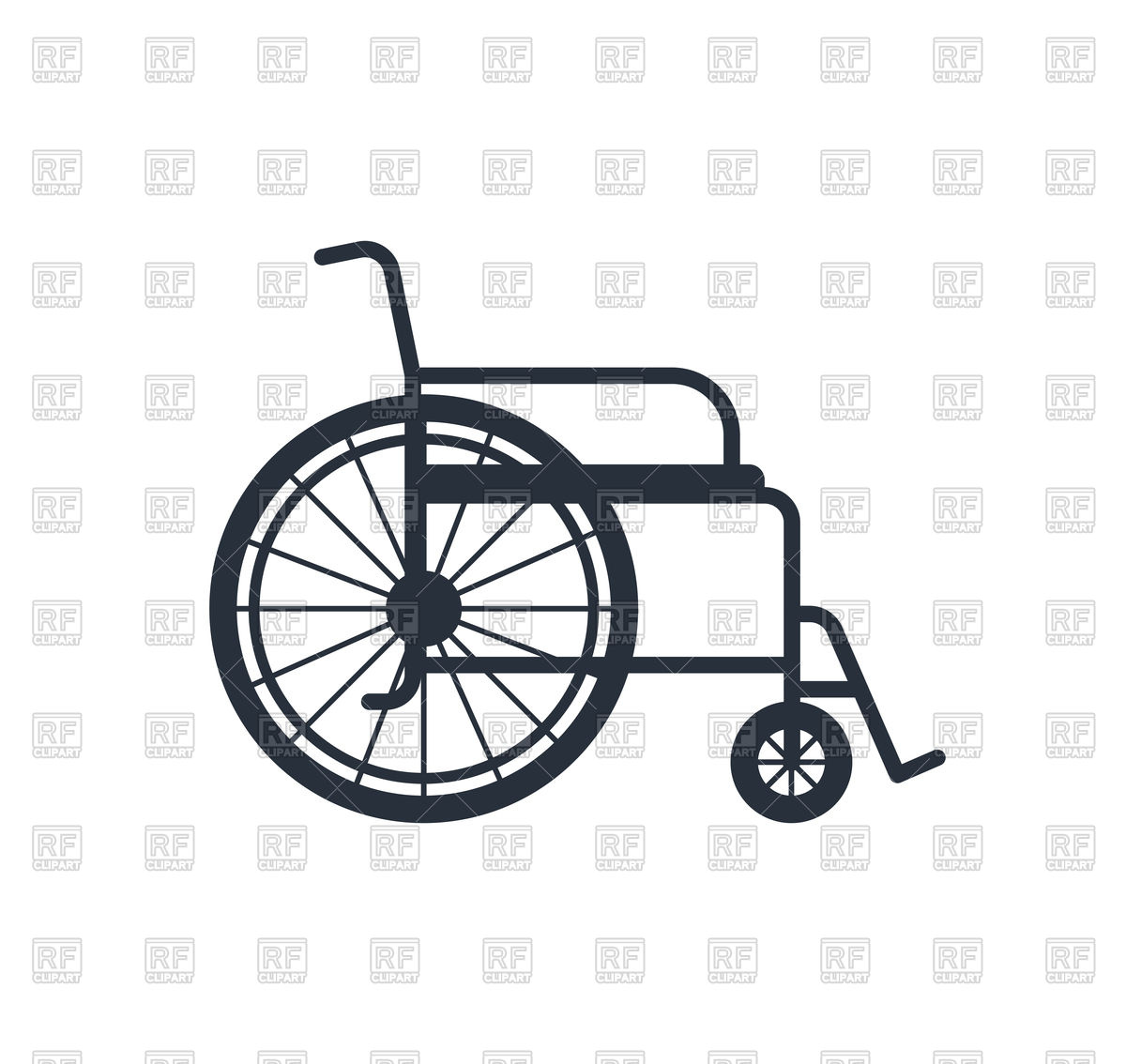 1200x1134 Wheelchair For Disabled People Vector Image Vector Artwork Of