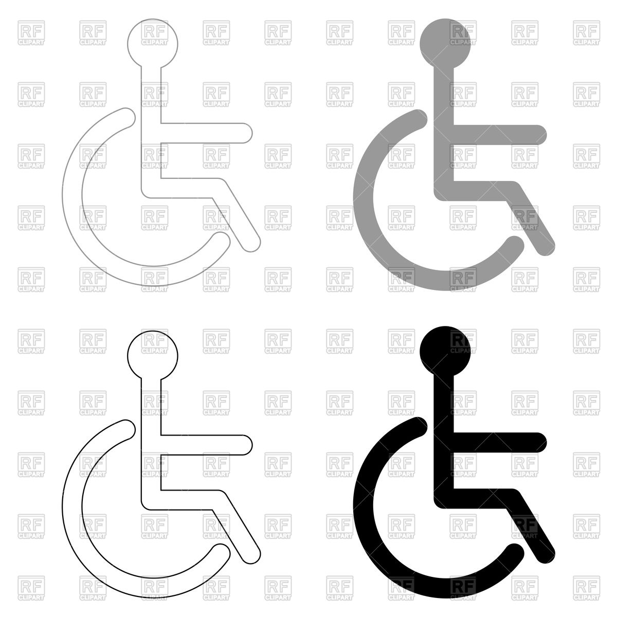 1200x1200 Disabled Sign
