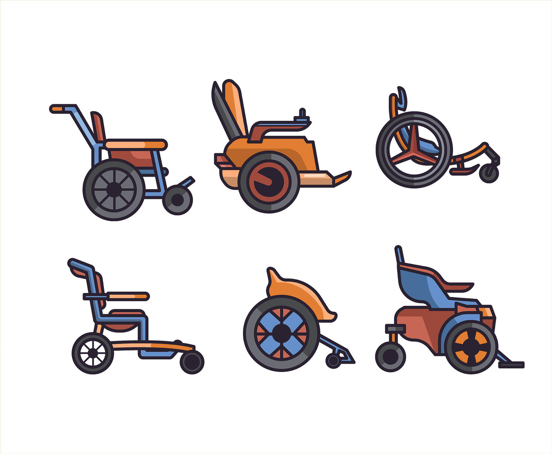 1136x936 Types Of Wheelchair Vector Vector Art Amp Graphics
