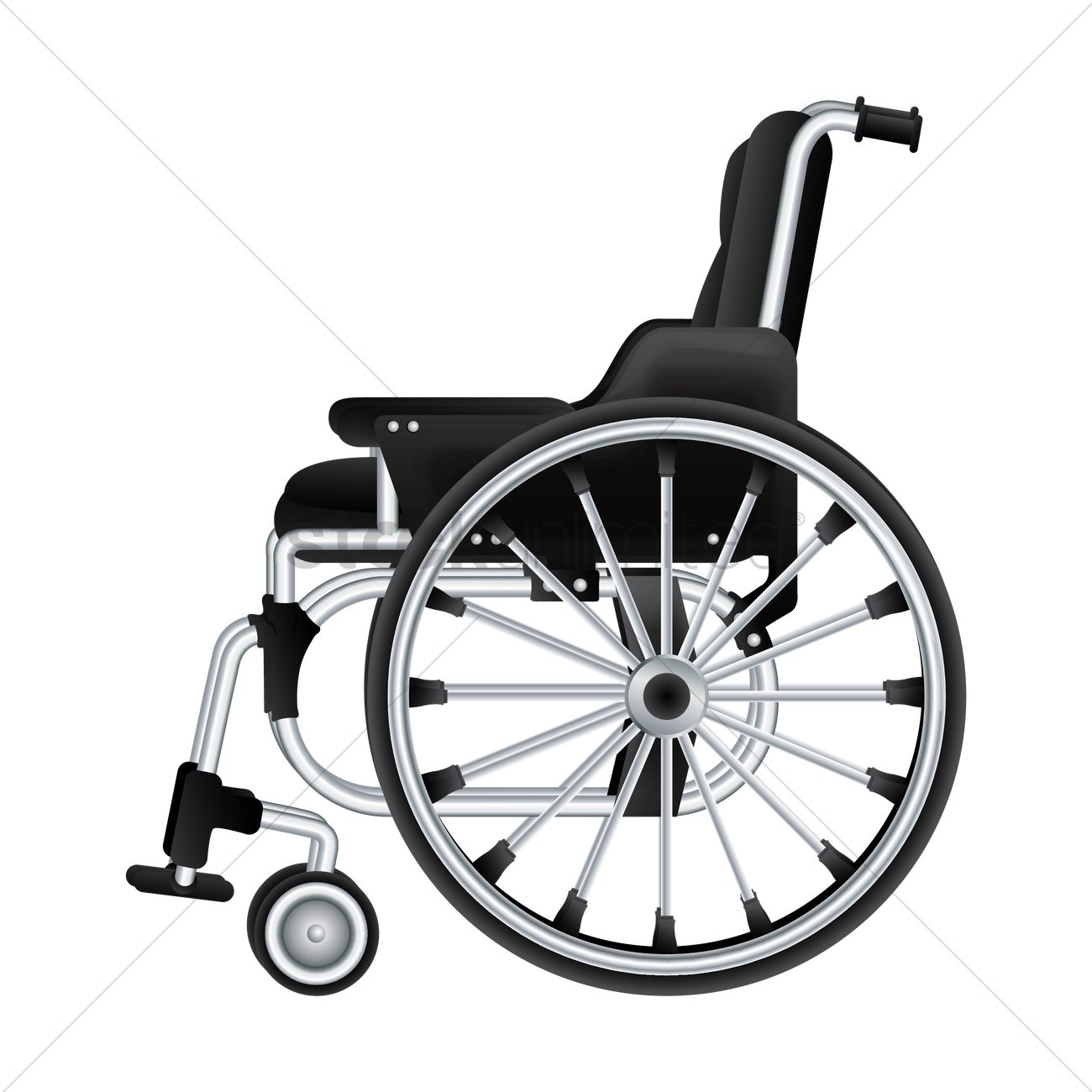 1300x1300 Wheelchair Vector Image