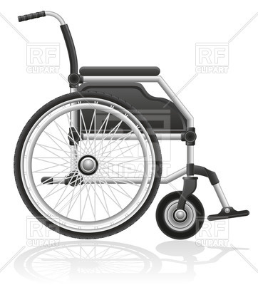 362x400 Wheelchair Vector Image Vector Artwork Of Healthcare, Medical