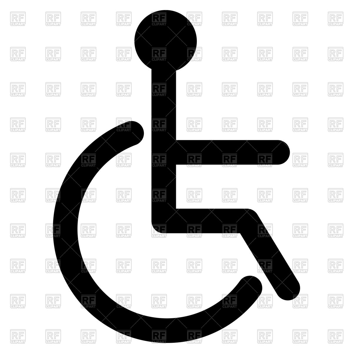 1200x1200 Black Sign Of Disabled