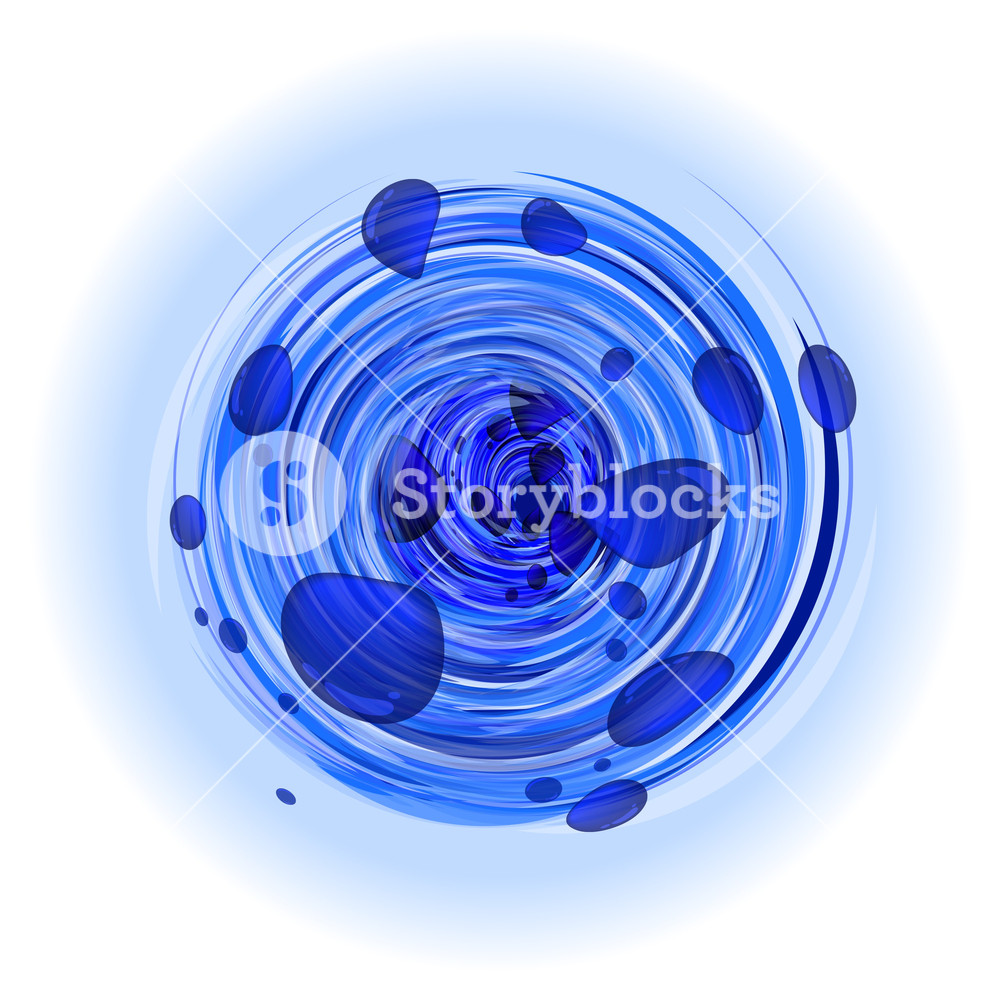 1000x1000 Whirlpool. Vector. Royalty Free Stock Image