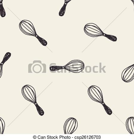 450x470 Doodle Whisk Vector Clipart