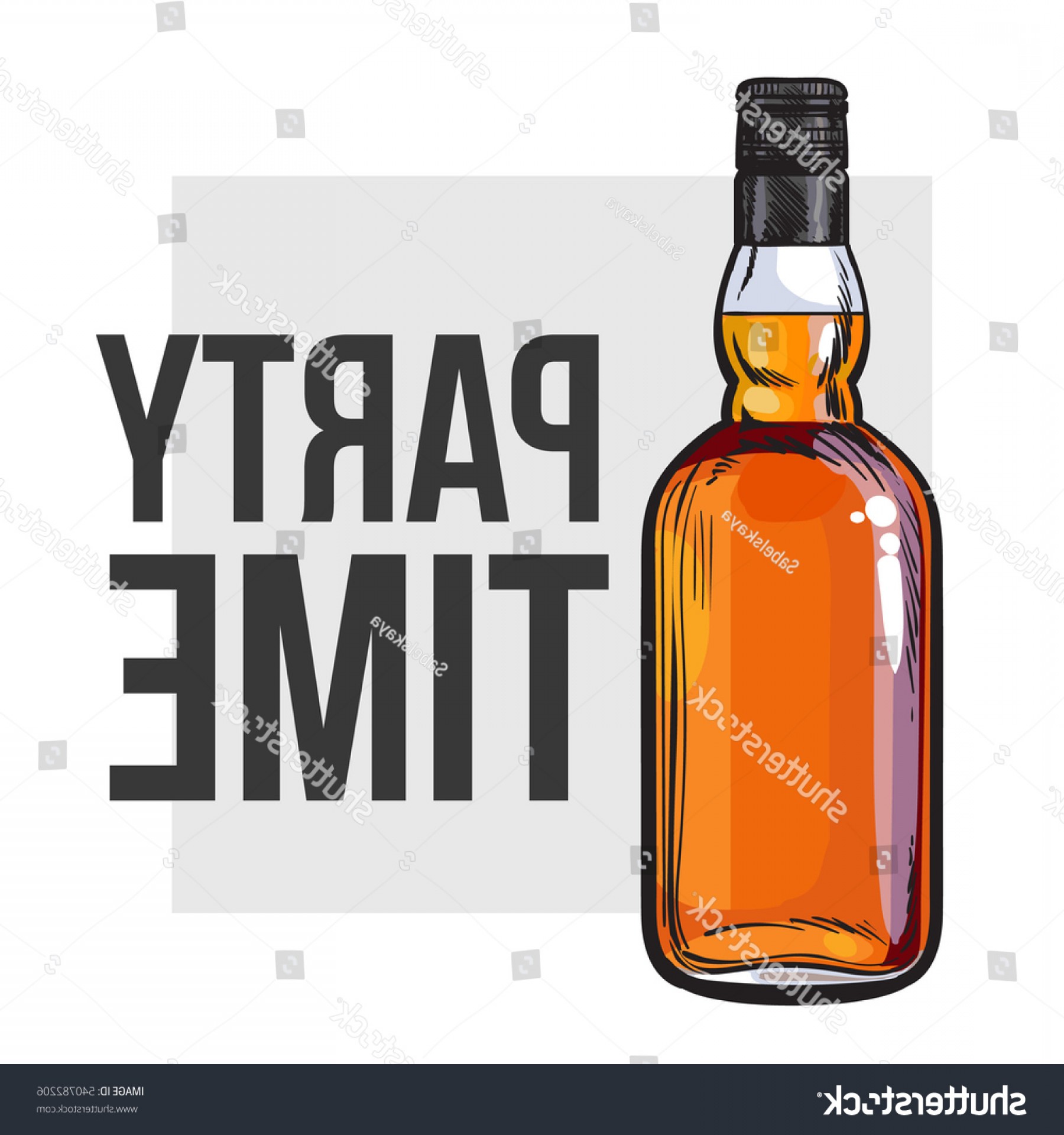 1800x1920 Whiskey Bottle Sketch Style Vector Invitation Lazttweet